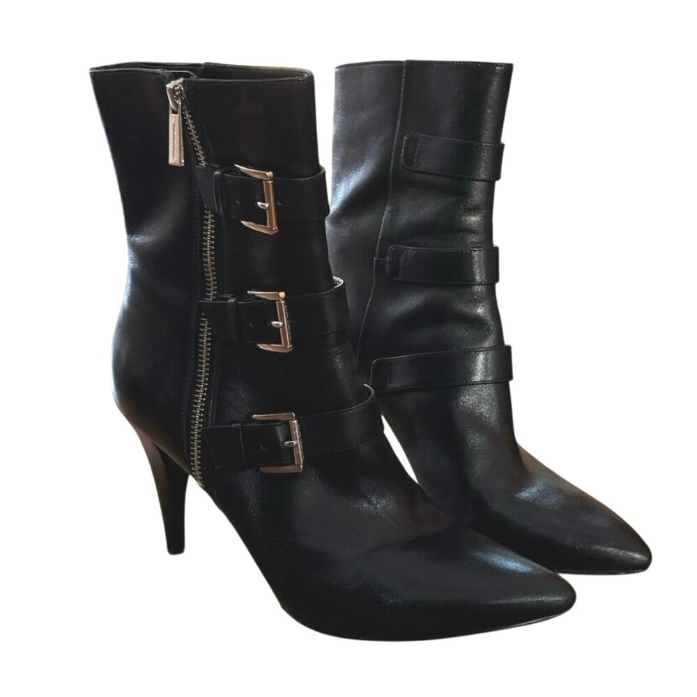 Michael Kors Leather “Lori” Buckle Boots- 8.5M - Picture 10 of 10
